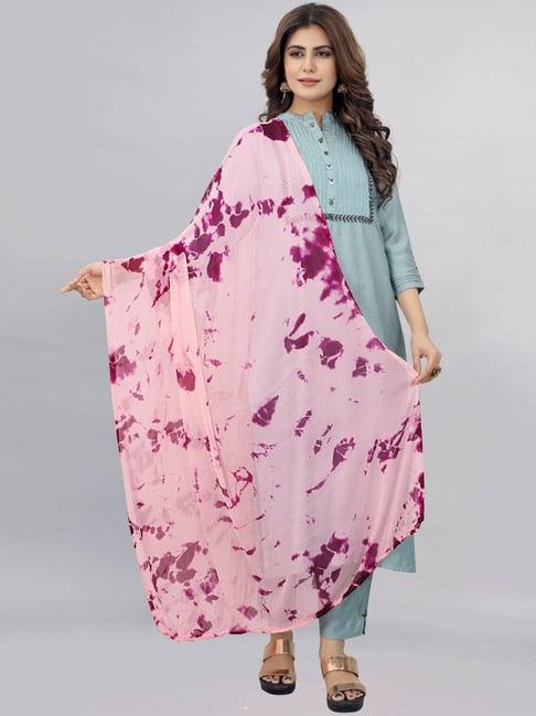 apnisha peach printed dupatta