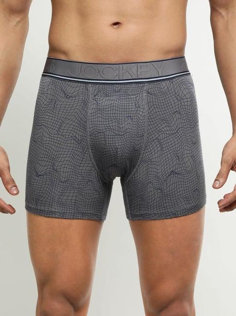 jockey gun metal regular fit printed boxers