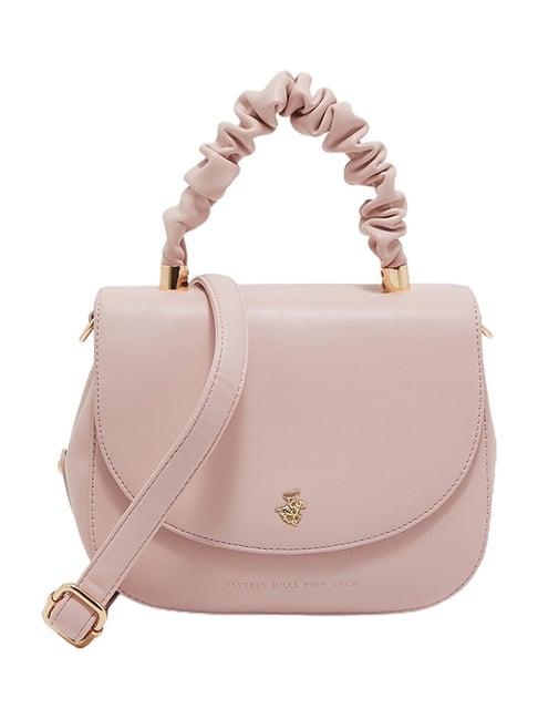 beverly hills polo club light pink handbag