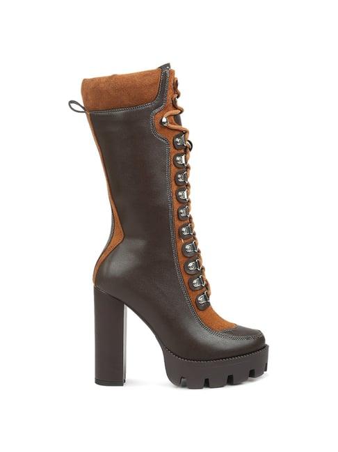 london rag women's brown derby boots