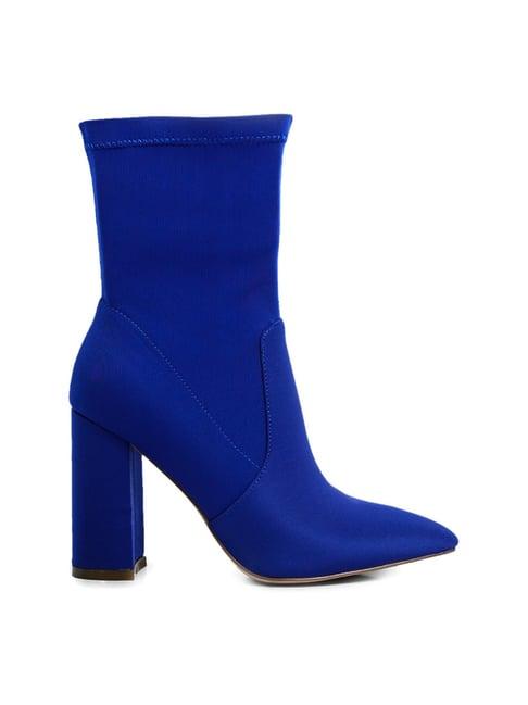 london rag women's blue casual booties