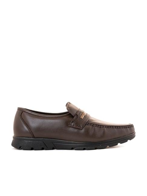 british walkers by khadims men's brown formal loafers