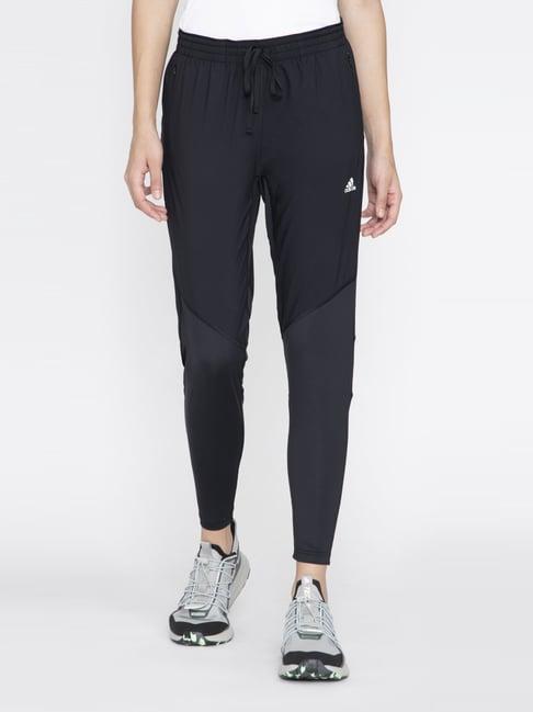 adidas black mid rise track pants