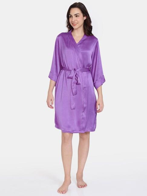 zivame purple robe