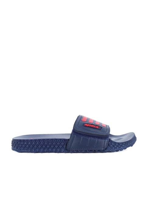 sparx men's navy slides