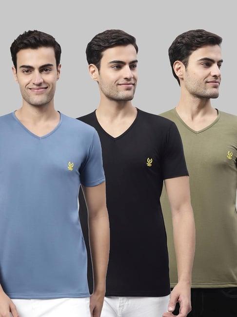 vimal jonney multi cotton regular fit t-shirt - pack of 3