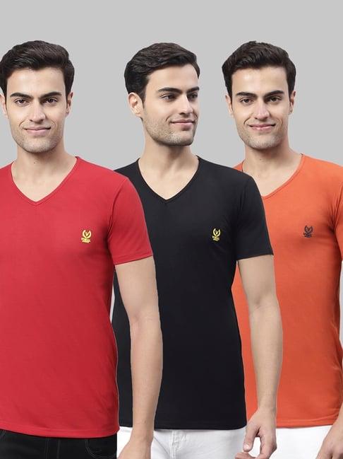 vimal jonney multi cotton regular fit t-shirt - pack of 3