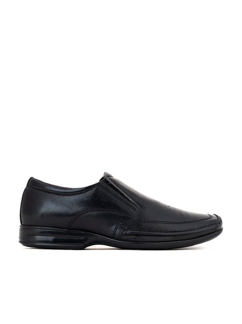 british walkers by khadims men's black formal loafers