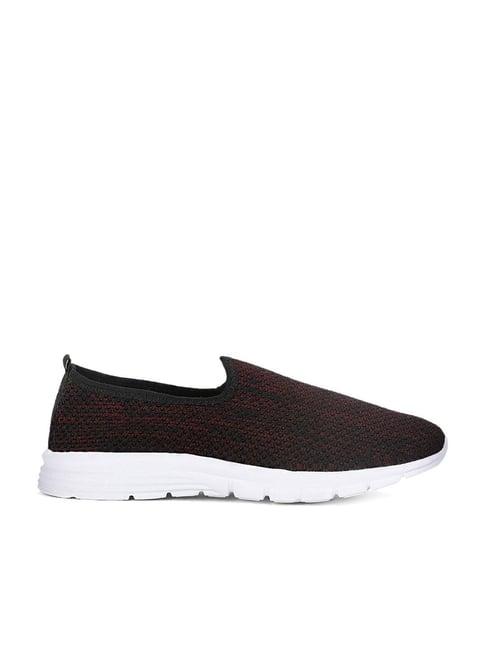 pro by khadims women's maroon walking shoes