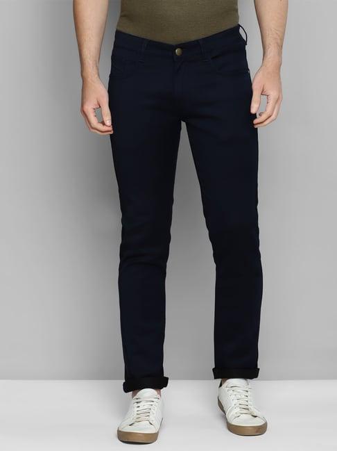 allen cooper navy regular fit jeans