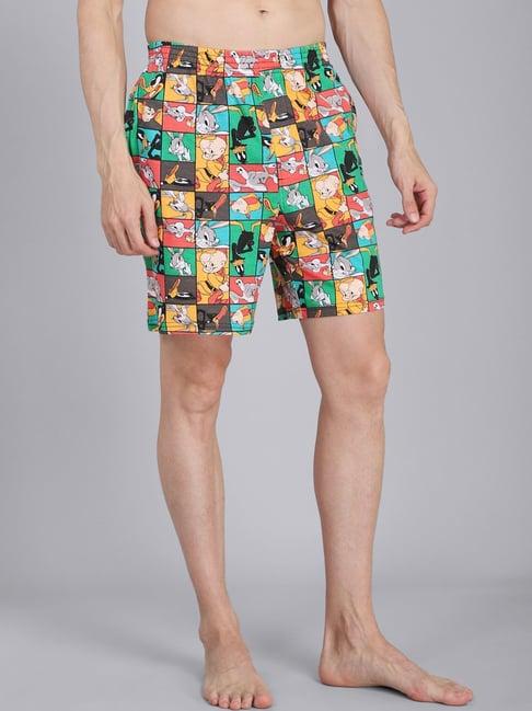 free authority printed looney tunes multicolor boxers for men