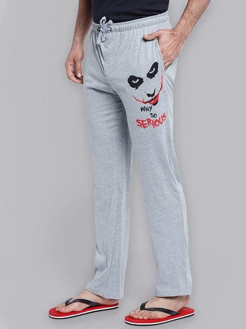 free authority printed joker grey pajama for men