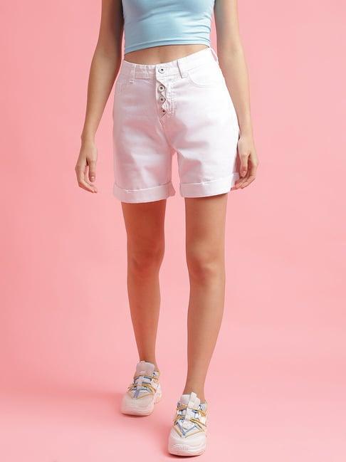 belliskey white denim shorts