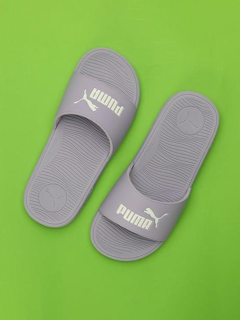 puma women's cool cat 2.0 purple slides