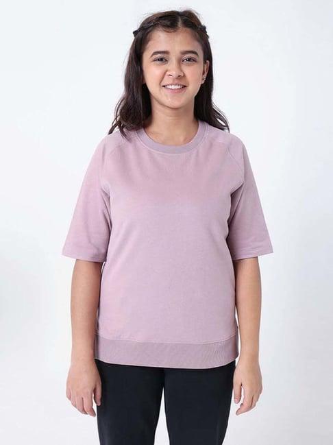 blissclub purple relaxed fit t-shirt