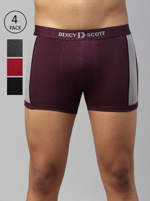 dixcy scott maximus multi regular fit trunks - pack of 4