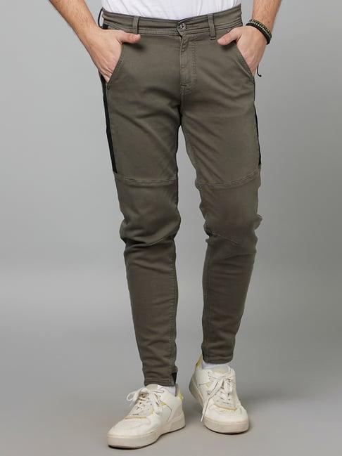 celio* dark green slim fit lightly washed jeans