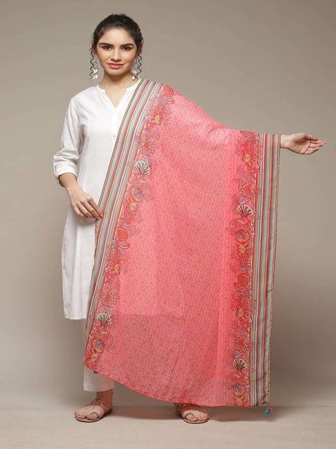 rangriti pink printed dupatta