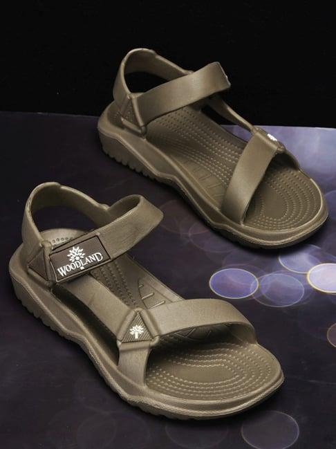 woodland men's grey floater sandals