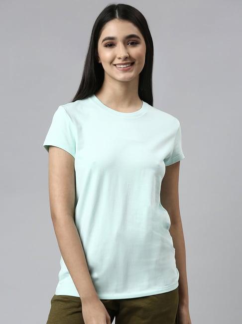 enamor blue cotton t-shirt