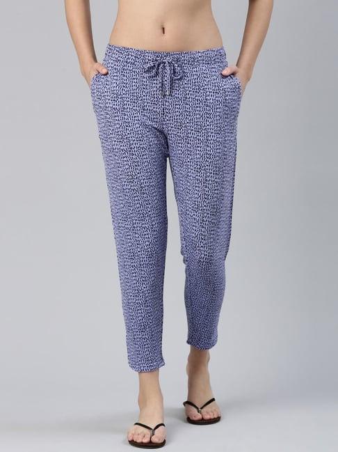 enamor purple printed lounge pants