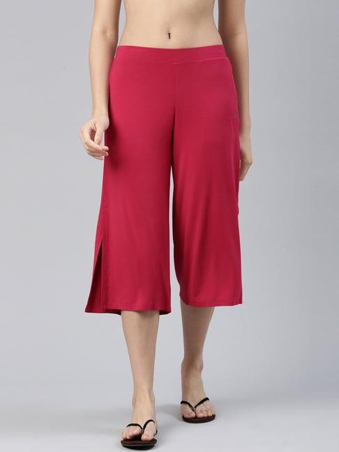 enamor red relaxed fit lounge pants