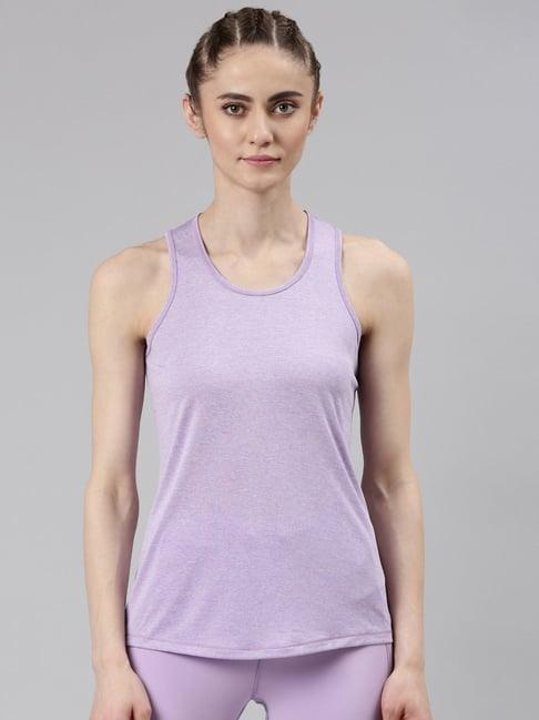 enamor purple slim fit tank top