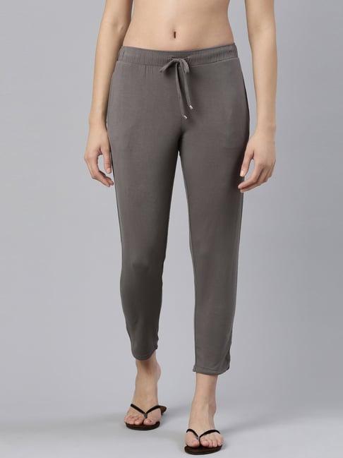 enamor soot grey mid rise lounge pants