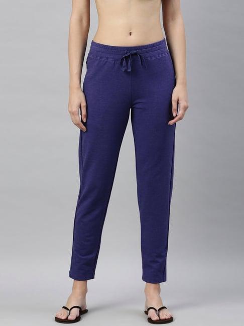 enamor indigo blue cotton lounge pants