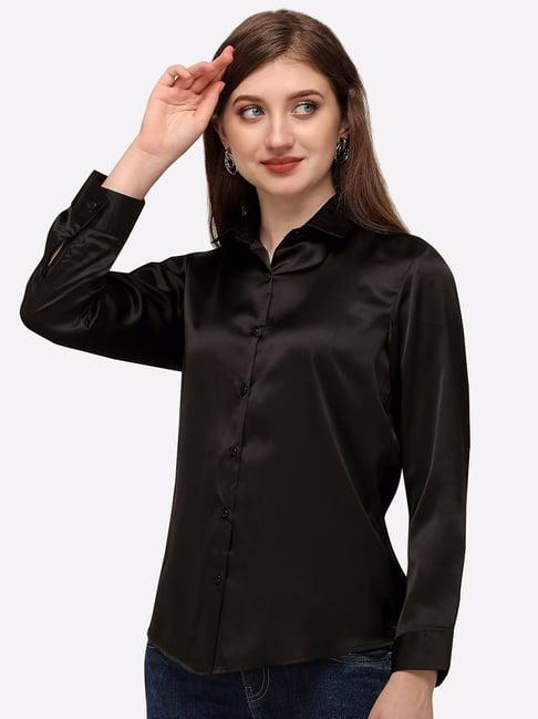 color capital black regular fit shirt