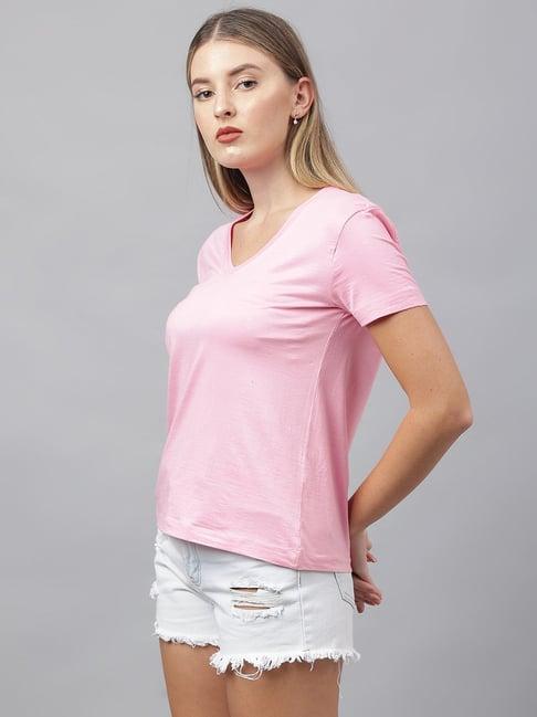 color capital light pink relaxed fit t-shirt