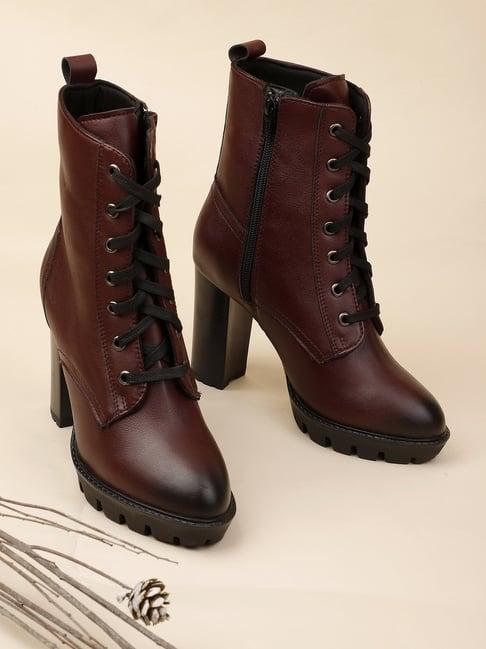 elle women's cherry derby boots