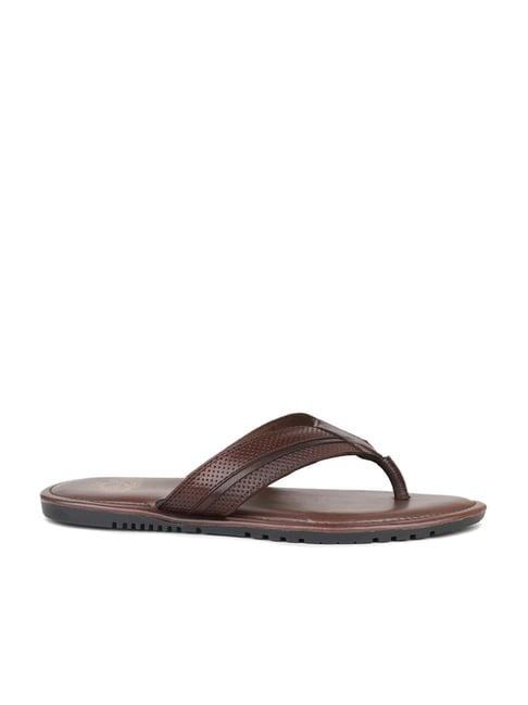 atesber by inc.5 men's brown thong sandals