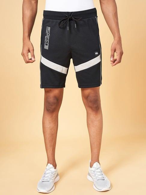 ajile by pantaloons black slim fit shorts