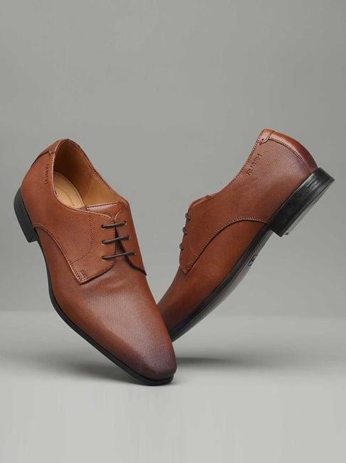 ruosh men's brown derby shoes