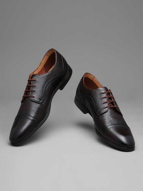 ruosh men's brown derby shoes