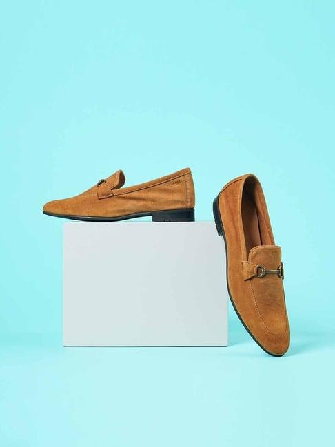 ruosh men's tan formal loafers