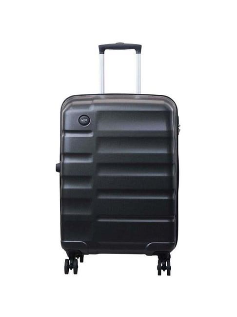 vip ceptor-pro graphite textured hard medium trolley bag - 46.5 cm