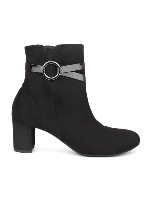 inc.5 women's black casual booties