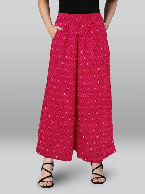 lyra red printed palazzos