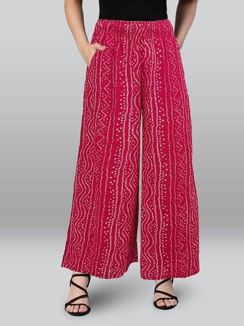 lyra red printed palazzos