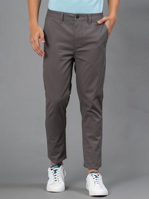 red tape dark grey skinny fit chinos