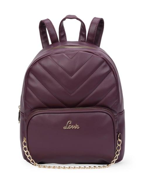 lavie wine quilted large backpack