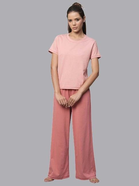 chemistry pink t-shirts pyjama set