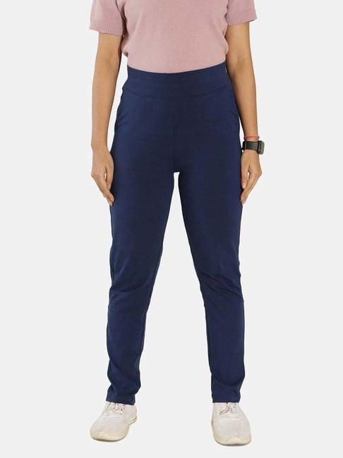 blissclub navy cotton pencil pants