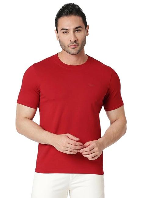 basics red  slim fit t-shirt