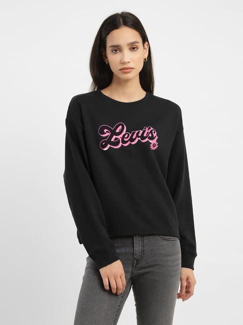 levi's black printed pullover