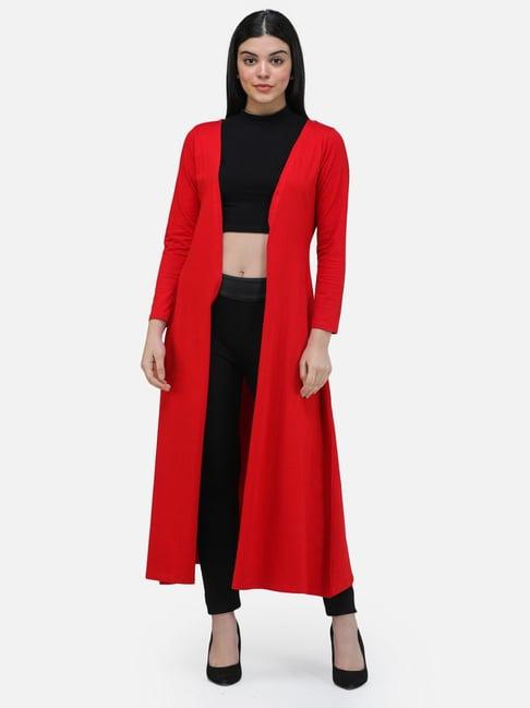 scorpius red long shrug