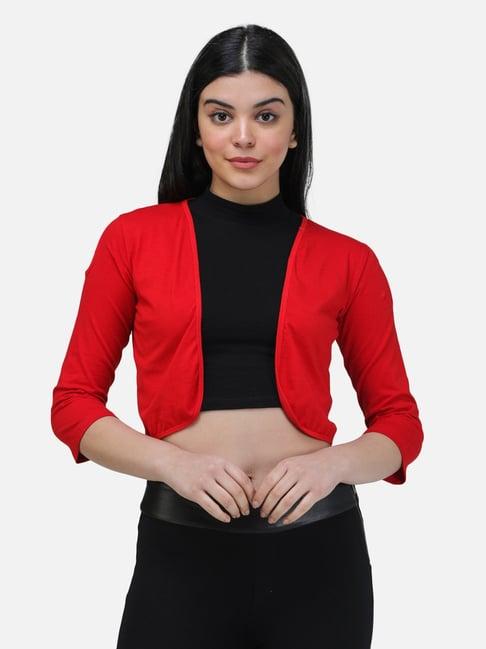 scorpius red crop shrug