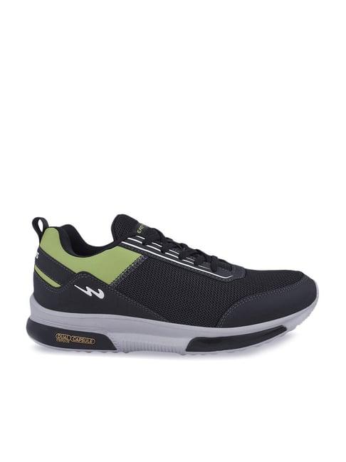 campus men's vince black running shoes